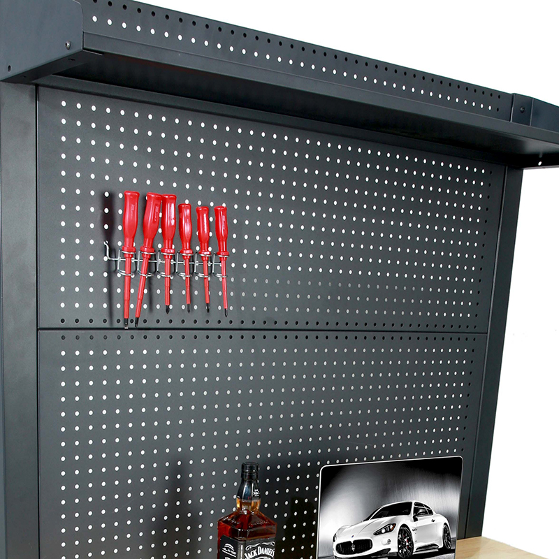 Table en bois mobile flexible GLG2000, armoire de rangement pour garage économique