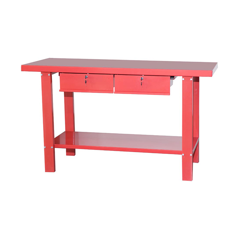 Établi de travail durable rouge GL201+GL202 avec tiroirs