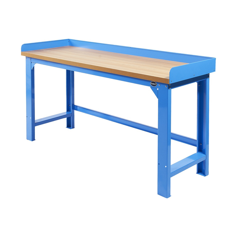 Établi en acier robuste GL203 + GL204 Bule avec banc de travail à dessus en bois