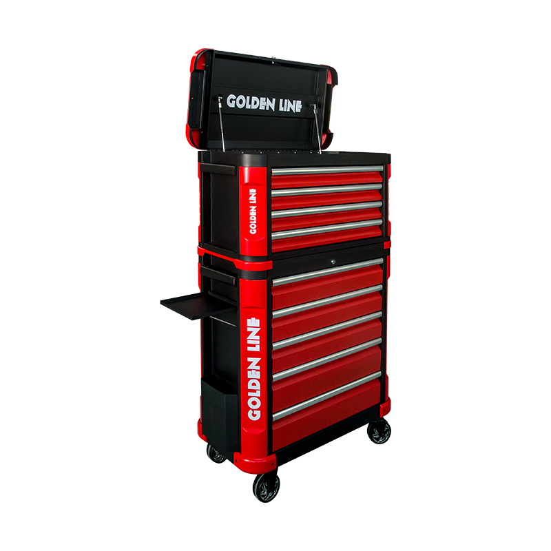 GL3504+GL3505 Coffre à outils 4 tiroirs+armoire à roulettes 5 tiroirs