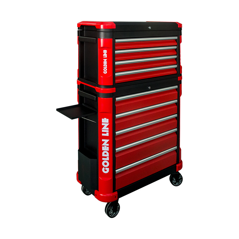 GL3504+GL3505 Coffre à outils 4 tiroirs+armoire à roulettes 5 tiroirs