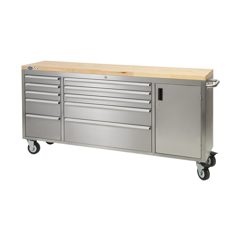 GLS7010 Chariot à outils pour banc de travail en acier froid SPCC à 10 tiroirs