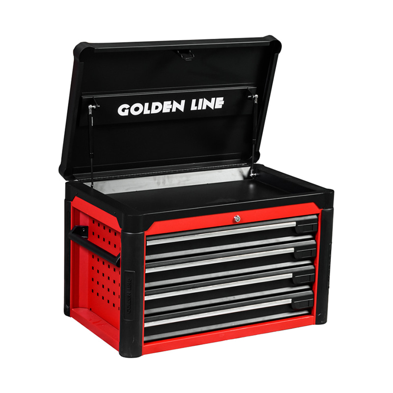 GL3404 Coffre à outils professionnel à 4 tiroirs avec système Inter-Lock avec trous latéraux