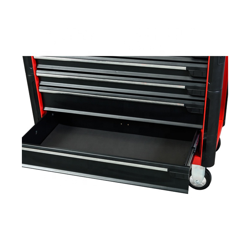 GL3407 Chariot à outils professionnel en métal avec dessus de travail et trous latéraux en acier inoxydable
