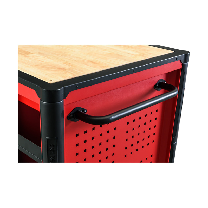 GL3412XXL Armoire de rangement pour outils de garage multifonctionnelle extra-large à 12 tiroirs avec plateau en chêne