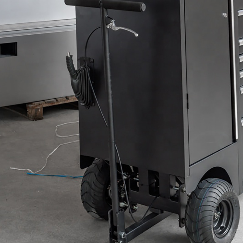Boîte à outils GLMrsBig Pit Cart et armoire en métal avec chariot roulant pour poste de travail d'atelier
