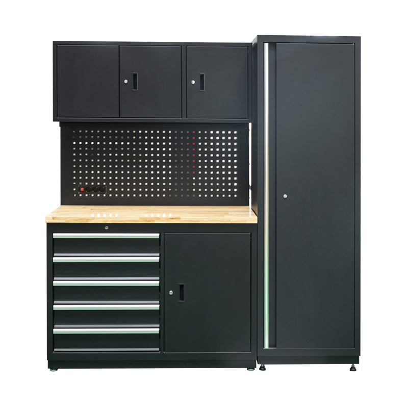 Armoire de rangement de garage standard à une porte avec panneau suspendu GLG4000