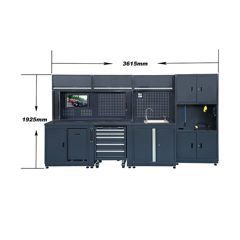 Meuble de rangement de garage intelligent professionnel GLG8000 avec réservoir d'eau