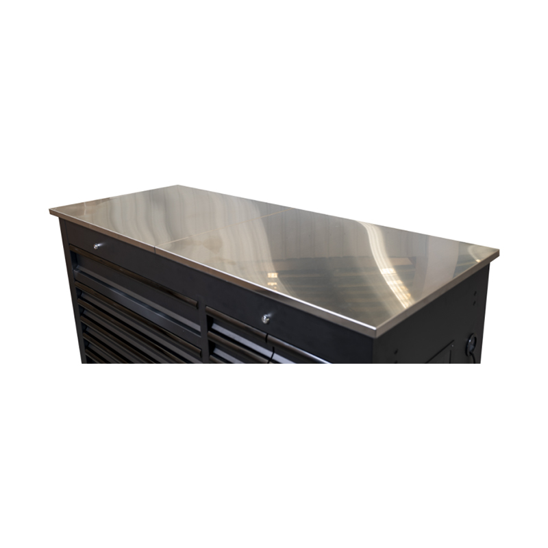 Établi inoxydable de chariot fonctionnel multifonctionnel de garage noir GL4015 avec 15 tiroirs