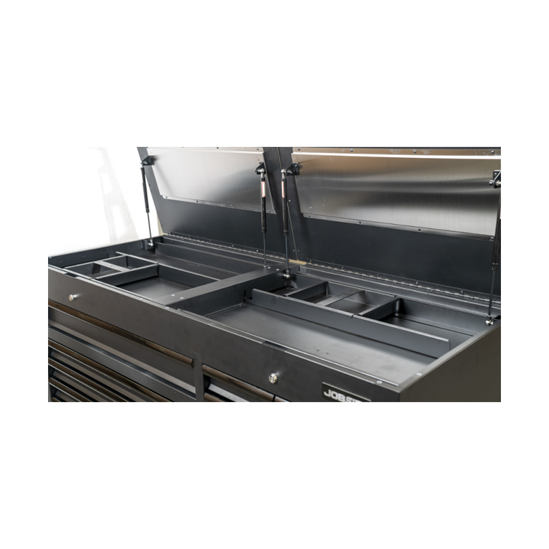 Établi inoxydable de chariot fonctionnel multifonctionnel de garage noir GL4015 avec 15 tiroirs