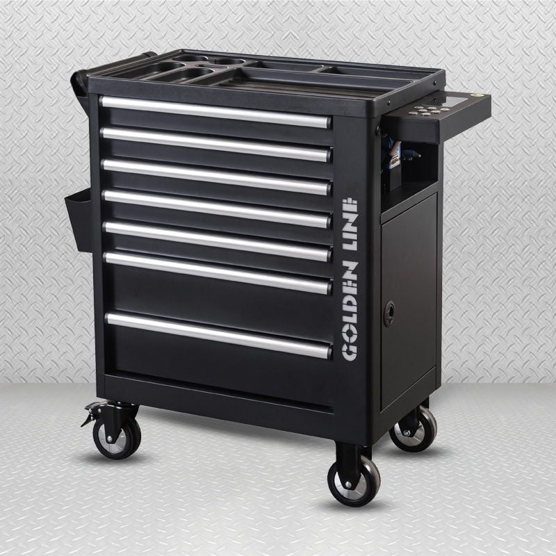Chariot à outils de verrouillage par carte magnétique et mot de passe GL3307-IS