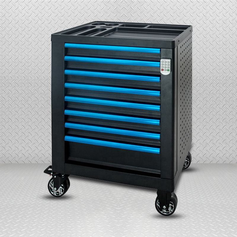 Armoire à outils à 8 tiroirs GL3308-LS équipée d'une serrure à combinaison