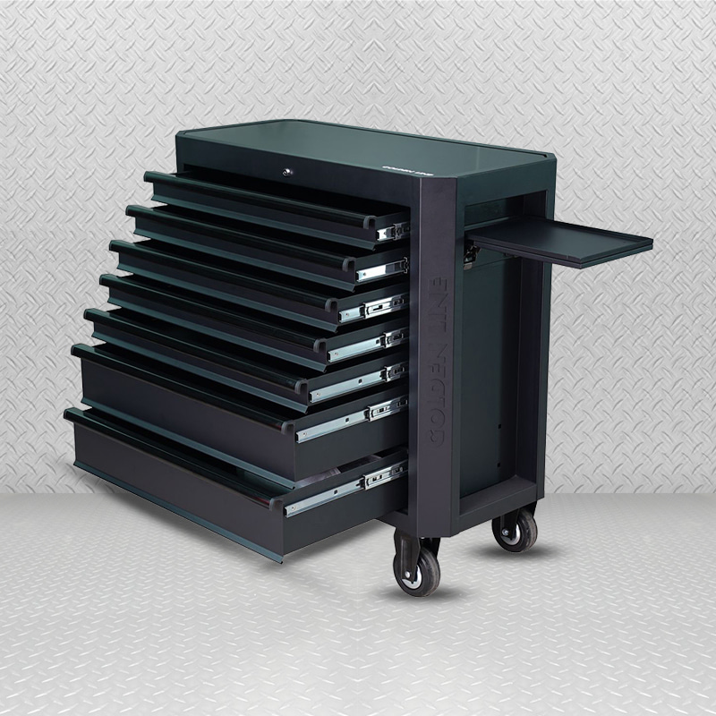 Armoire à outils mobile industrielle à tiroirs inférieurs extra larges GL3607L