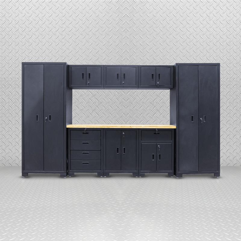 Meuble de rangement de garage standard de grande taille ferme GLG5000A avec table en bois