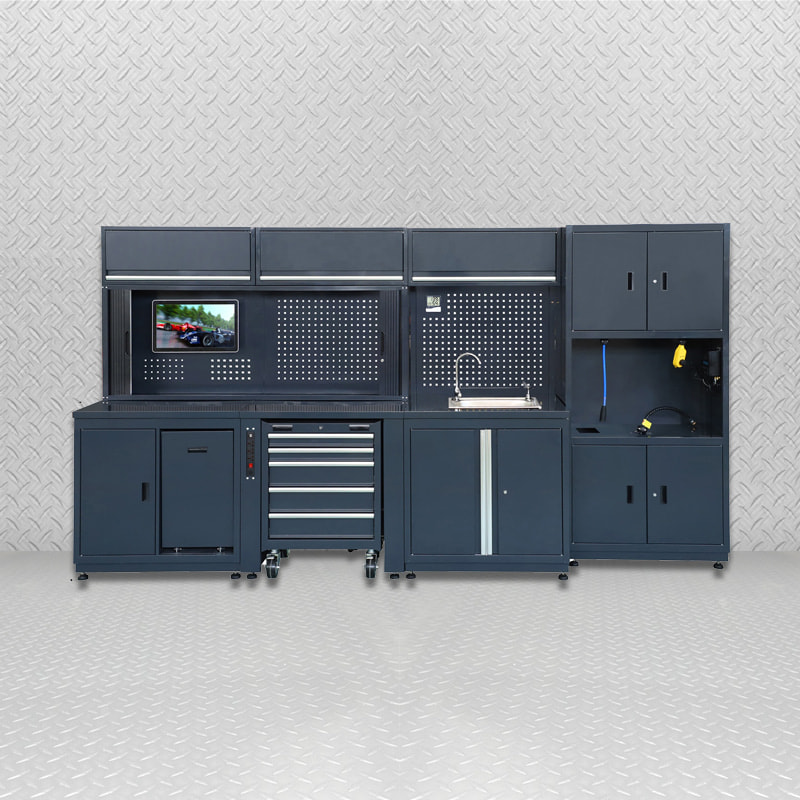 Meuble de rangement de garage intelligent professionnel GLG8000 avec réservoir d'eau