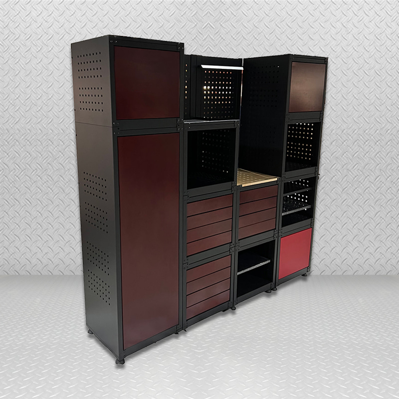 Armoire de rangement de garage démontable GLG9000 avec structure solide