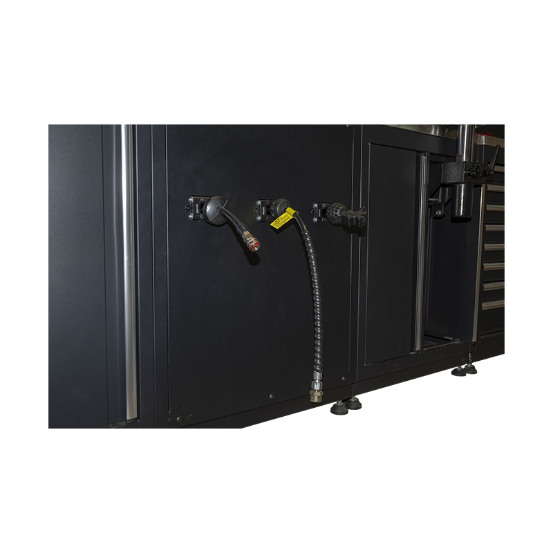 GLG6000A PRO Atelier approfondi avec établi en acier inoxydable de 690 mm de profondeur, armoires à outils de garage, rangement